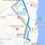 Pickup location for Trinity Wharf passengers